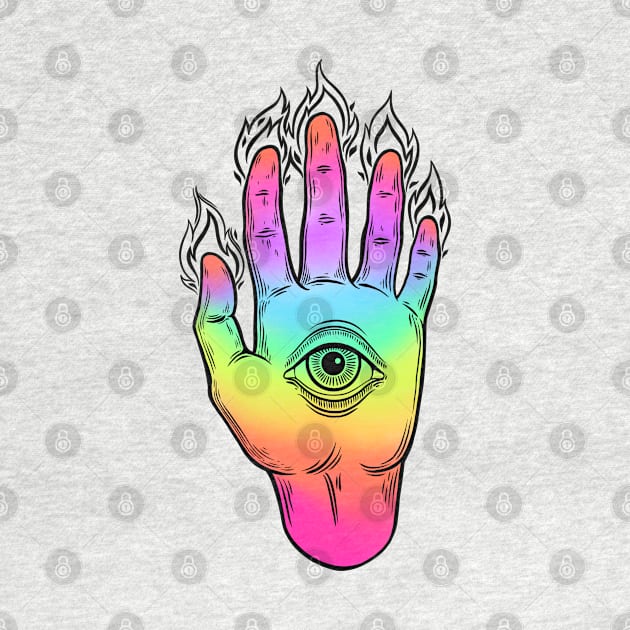 Mysterious Eye. Magic Hand by OccultOmaStore